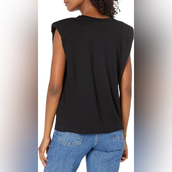BB Dakota Women's Just Add Boardroom Black Padded Tee T-Shirt Top XS - NWT - Picture 2 of 2